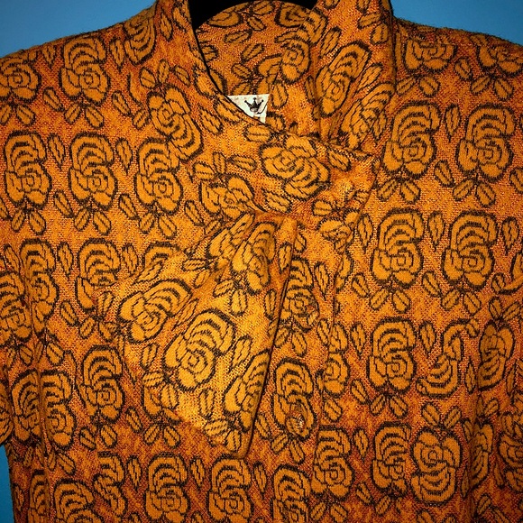 Unique Vintage Sparkly Wool Dress - Picture 6 of 7